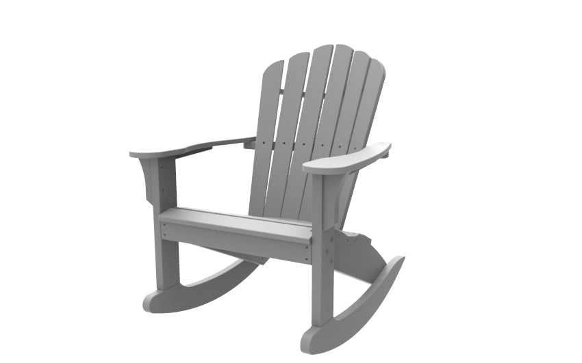 Seaside Casual Recycled Plastic Coastline Harbor View Rocking Chair - LEAD TIME TO SHIP 2 TO 4 WEEKS
