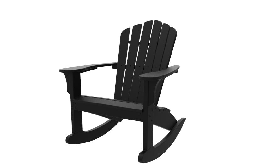 Seaside Casual Recycled Plastic Coastline Harbor View Rocking Chair - LEAD TIME TO SHIP 2 TO 4 WEEKS
