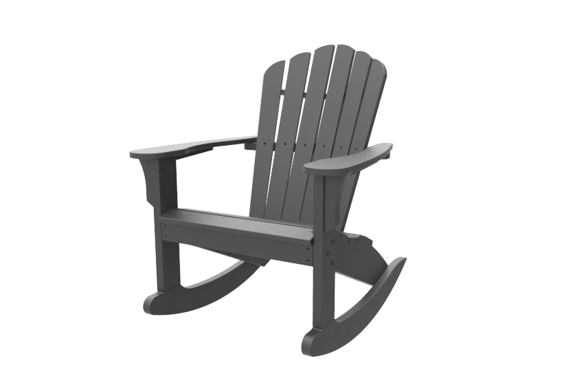 Seaside Casual Recycled Plastic Coastline Harbor View Rocking Chair - LEAD TIME TO SHIP 2 TO 4 WEEKS
