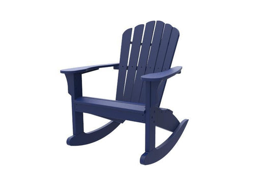 Seaside Casual Recycled Plastic Coastline Harbor View Rocking Chair - LEAD TIME TO SHIP 2 TO 4 WEEKS
