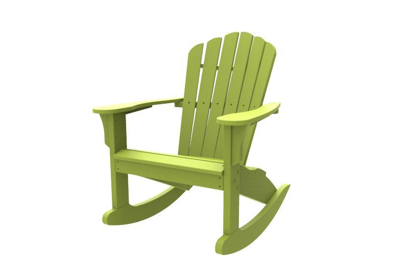 Seaside Casual Recycled Plastic Coastline Harbor View Rocking Chair - LEAD TIME TO SHIP 2 TO 4 WEEKS