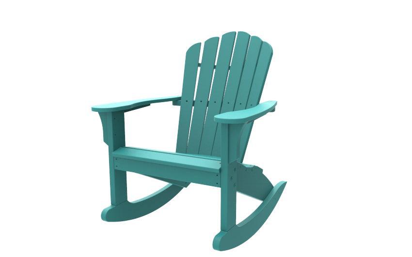Seaside Casual Recycled Plastic Coastline Harbor View Rocking Chair - LEAD TIME TO SHIP 2 TO 4 WEEKS