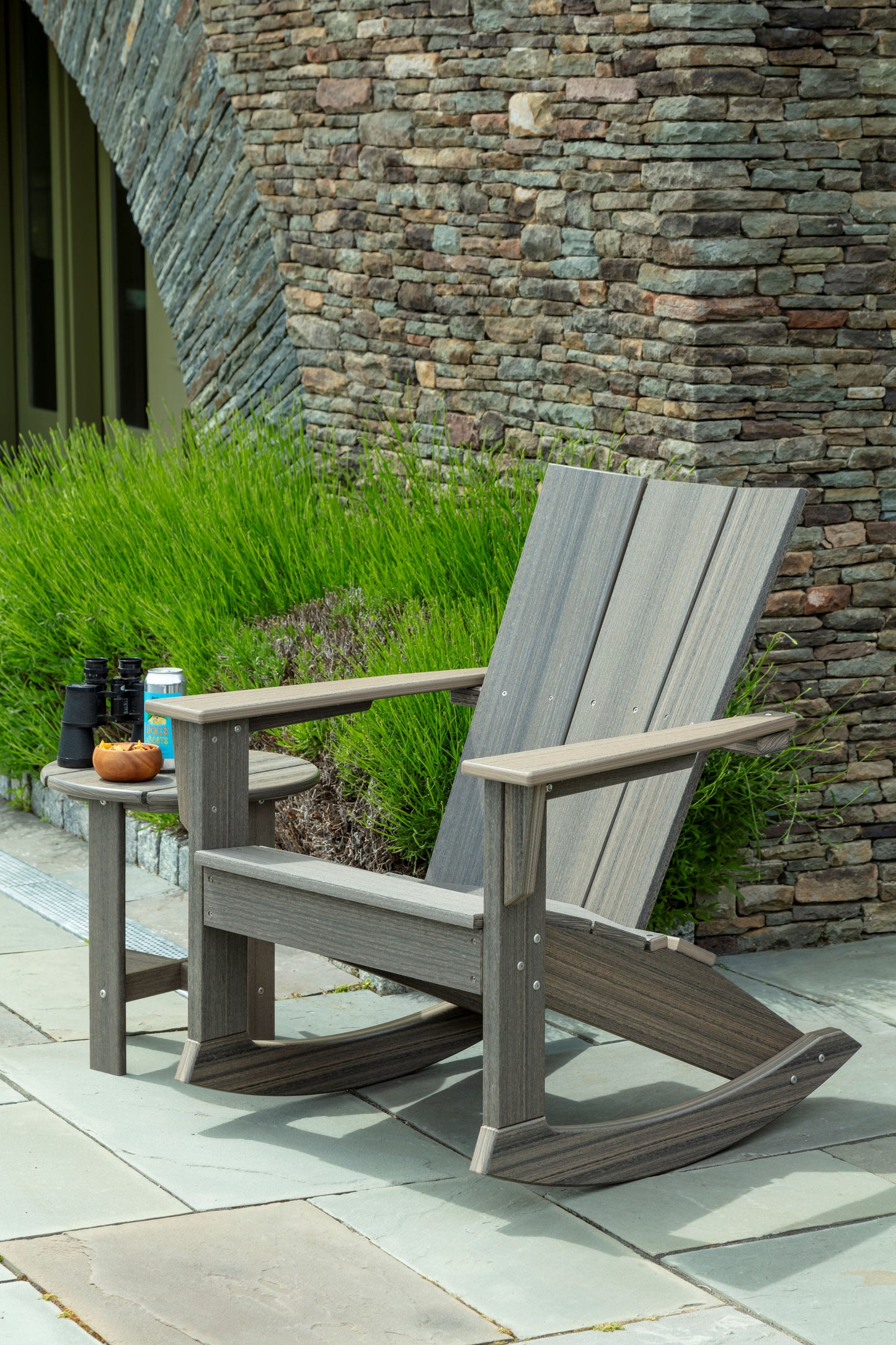 Seaside Casual Recycled Plastic Coastline Monterey Adirondack Rocking Chair - LEAD TIME TO SHIP 2 TO 4 WEEKS
