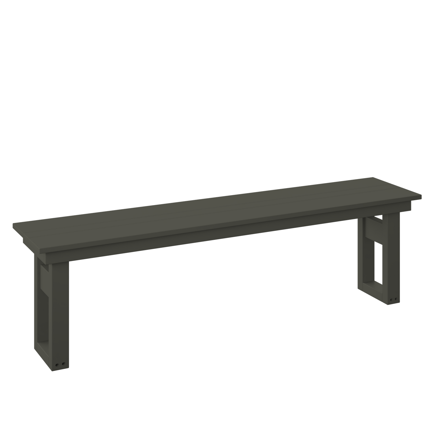 Polybird P130-R Modern 64" Dining Bench (DINING HEIGHT) - LEAD TIME TO SHIP 7 BUSINESS DAYS OR LESS