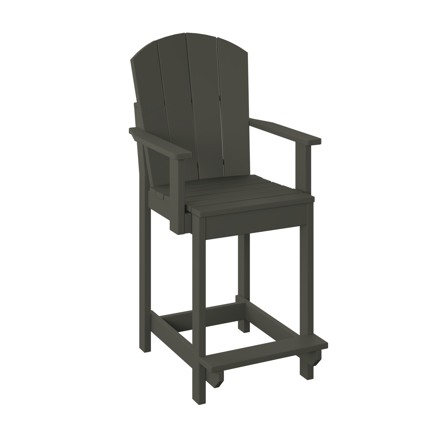 Polybird P8-C Fanback Counter Dining Chair (COUNTER HEIGHT) - LEAD TIME TO SHIP 5 BUSINESS DAYS OR LESS