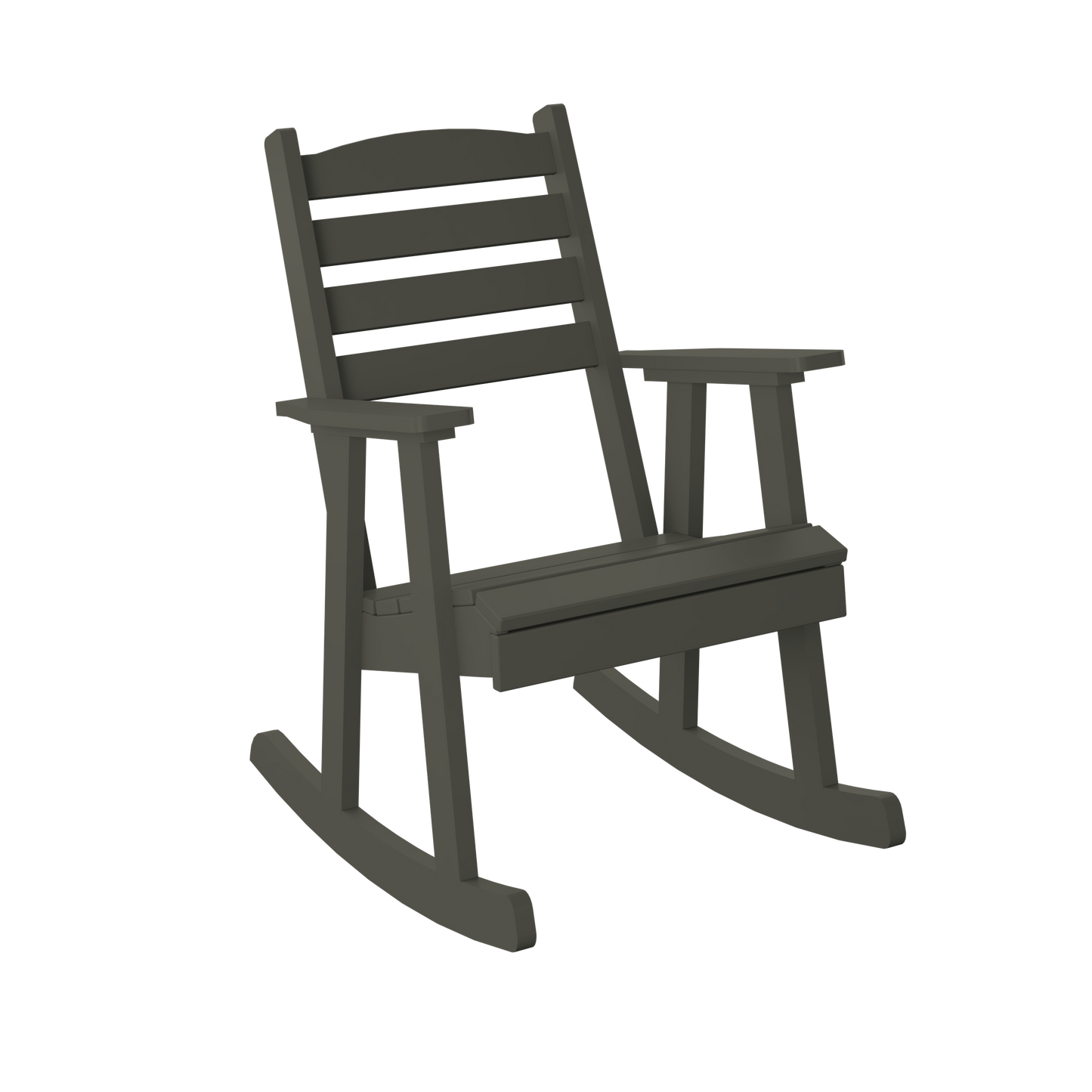 Polybird P77 Slat Back Rocking Chair - LEAD TIME TO SHIP 5 BUSINESS DAYS OR LESS