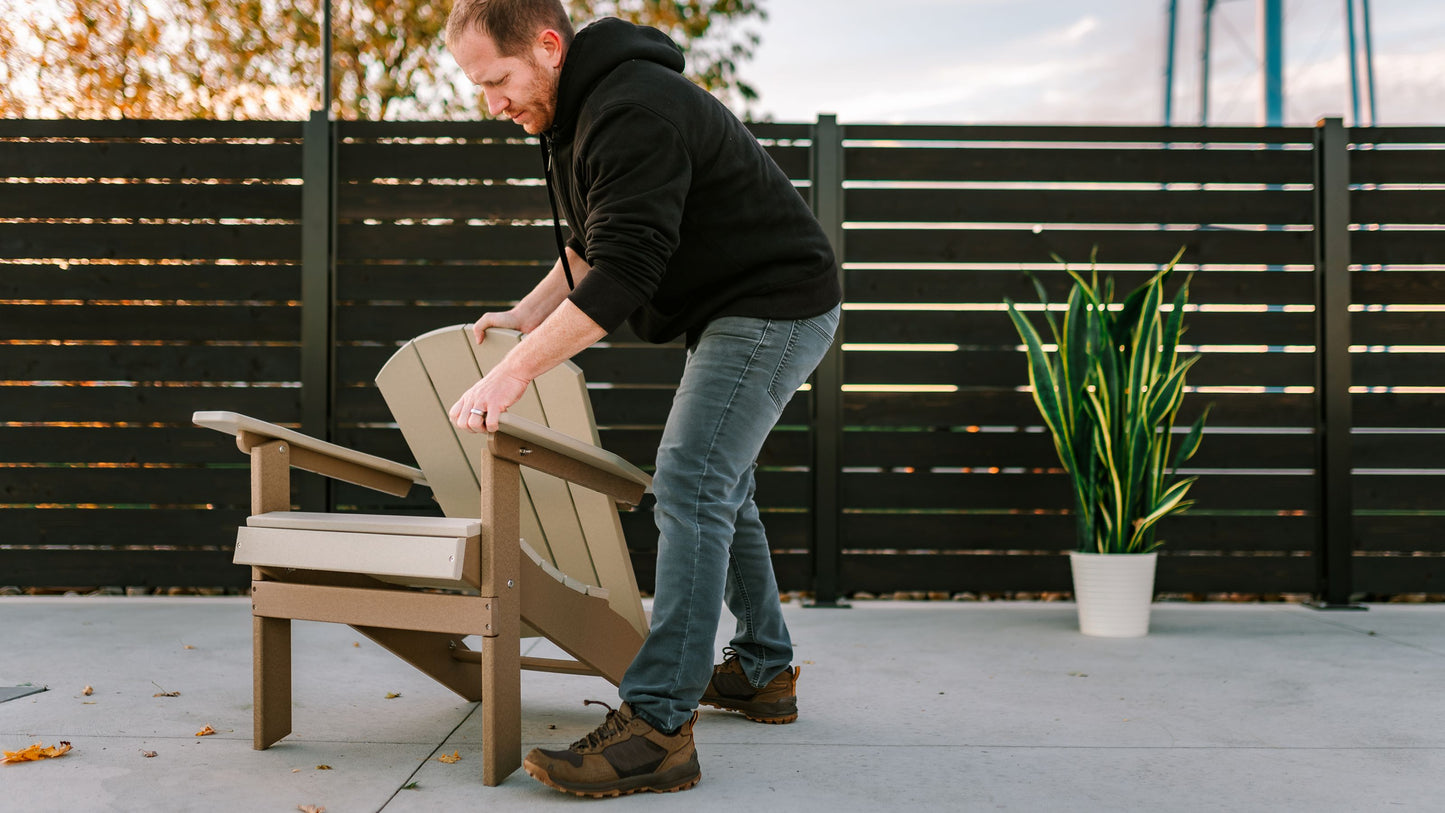 Polybird P3 Folding Adirondack - LEAD TIME TO SHIP 5 BUSINESS DAYS OR LESS