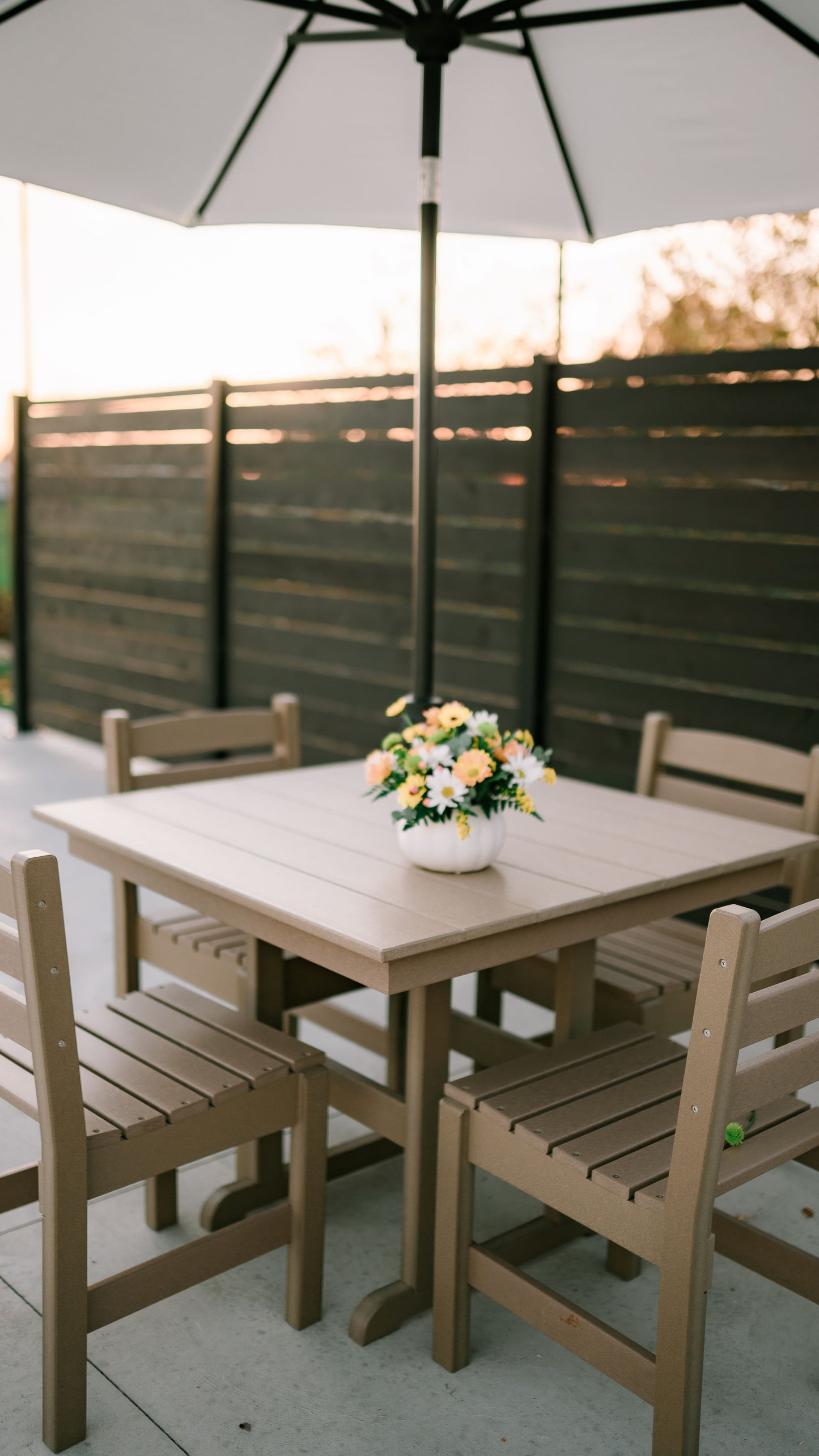 Polybird P16-R 38" Square Dining Table (DINING HEIGHT) - LEAD TIME TO SHIP 5 BUSINESS DAYS OR LESS