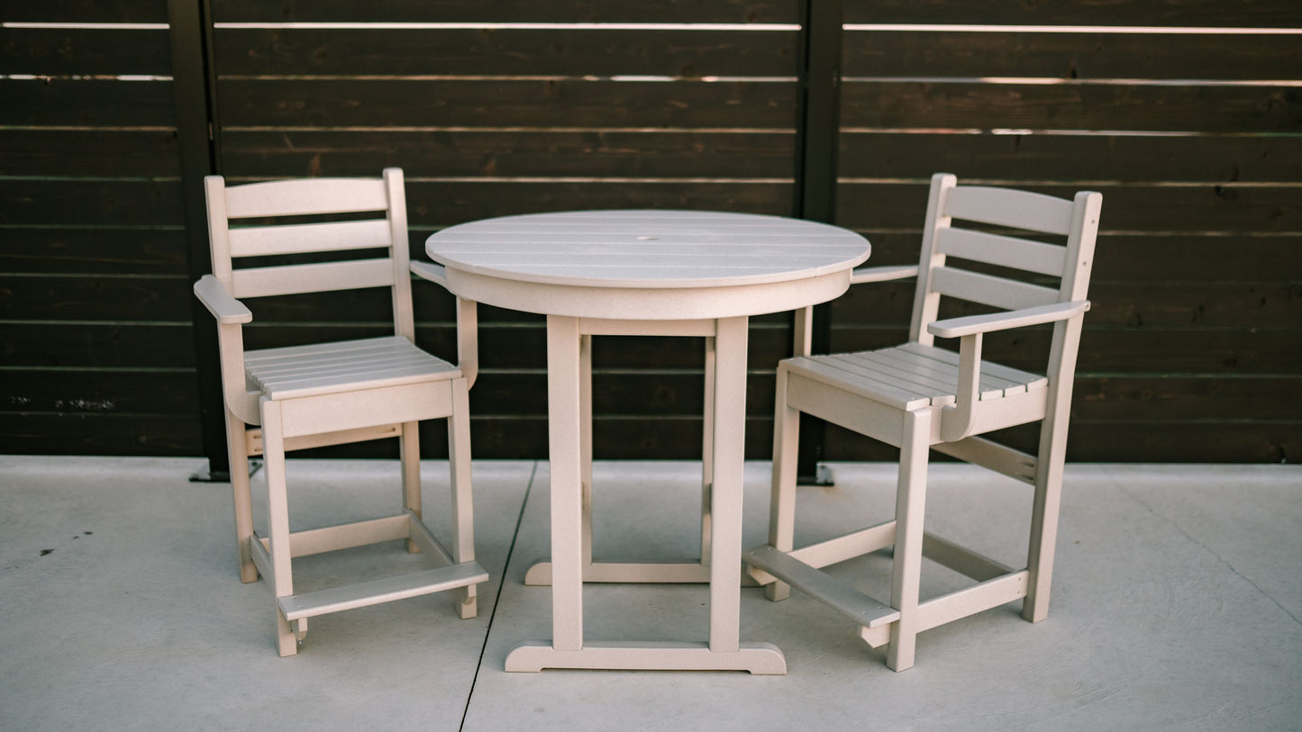 Polybird P17-C 33" Round Counter Table (COUNTER HEIGHT) - LEAD TIME TO SHIP 5 BUSINESS DAYS OR LESS