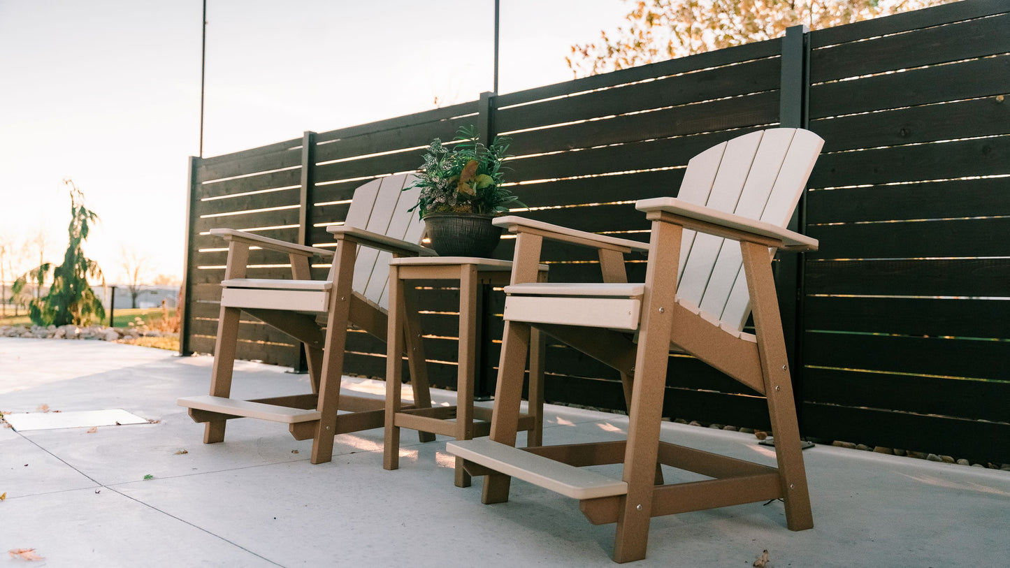 Polybird P50 Balcony End Table (PAIRS WITH COUNTER HEIGHT CHAIRS) - LEAD TIME TO SHIP 7 BUSINESS DAYS OR LESS