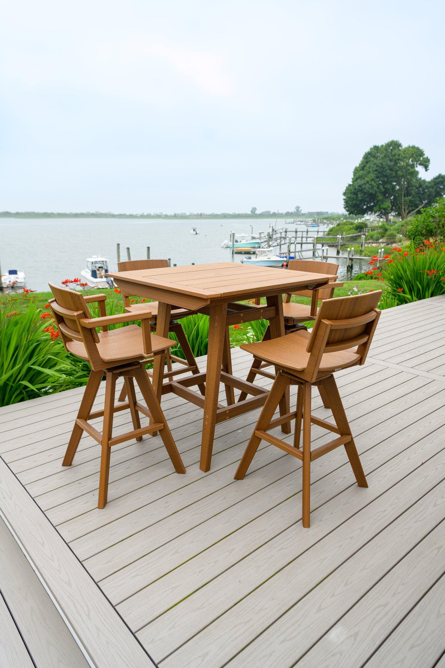 Seaside Casual Recycled Plastic MAD Bar Table 40" x 40" (BAR HEIGHT) - LEAD TIME TO SHIP 2 TO 4 WEEKS