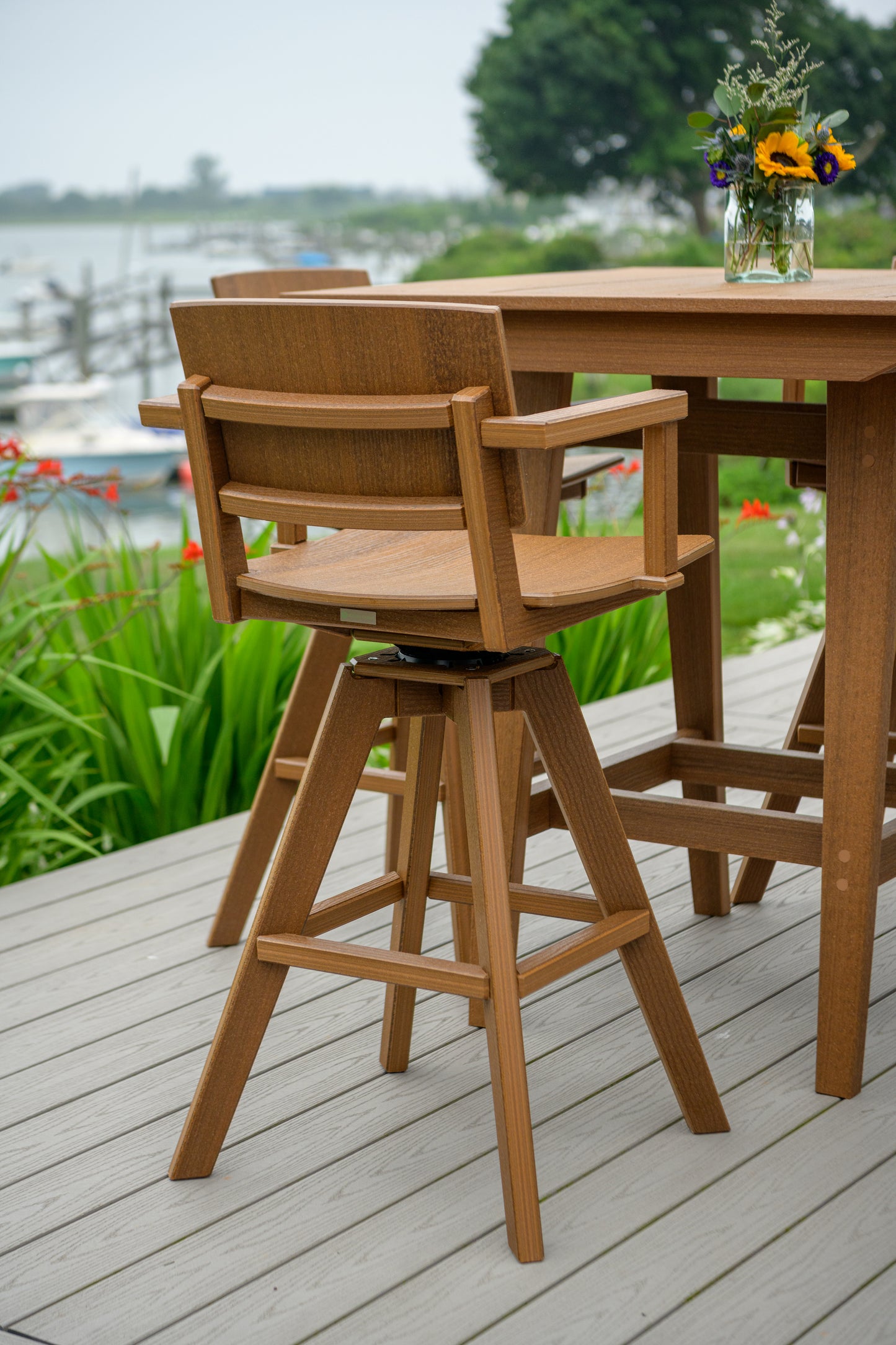 Seaside Casual Recycled Plastic MAD Bar Table 40" x 40" (BAR HEIGHT) - LEAD TIME TO SHIP 2 TO 4 WEEKS