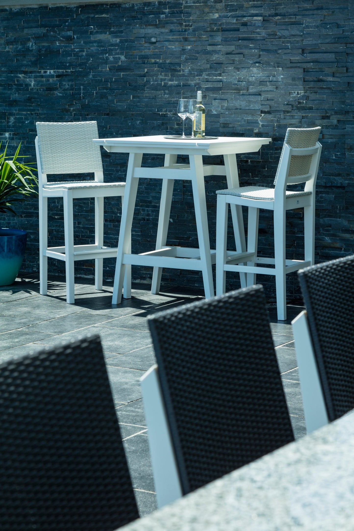 Seaside Casual Recycled Plastic MAD Balcony Side Chair (BAR HEIGHT) - LEAD TIME TO SHIP 2 TO 4 WEEKS