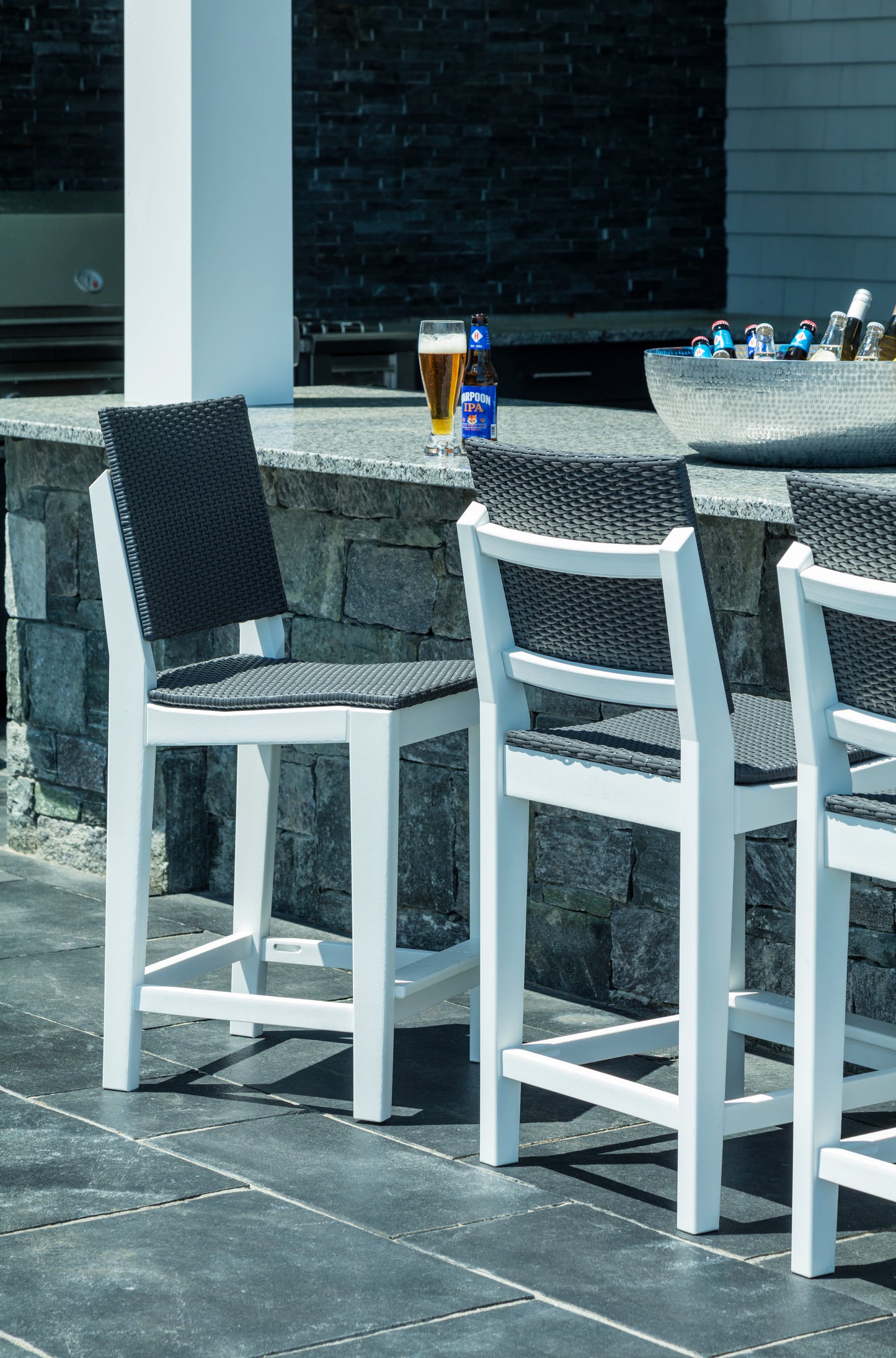 Seaside Casual Recycled Plastic MAD Balcony Side Chair (BAR HEIGHT) - LEAD TIME TO SHIP 2 TO 4 WEEKS
