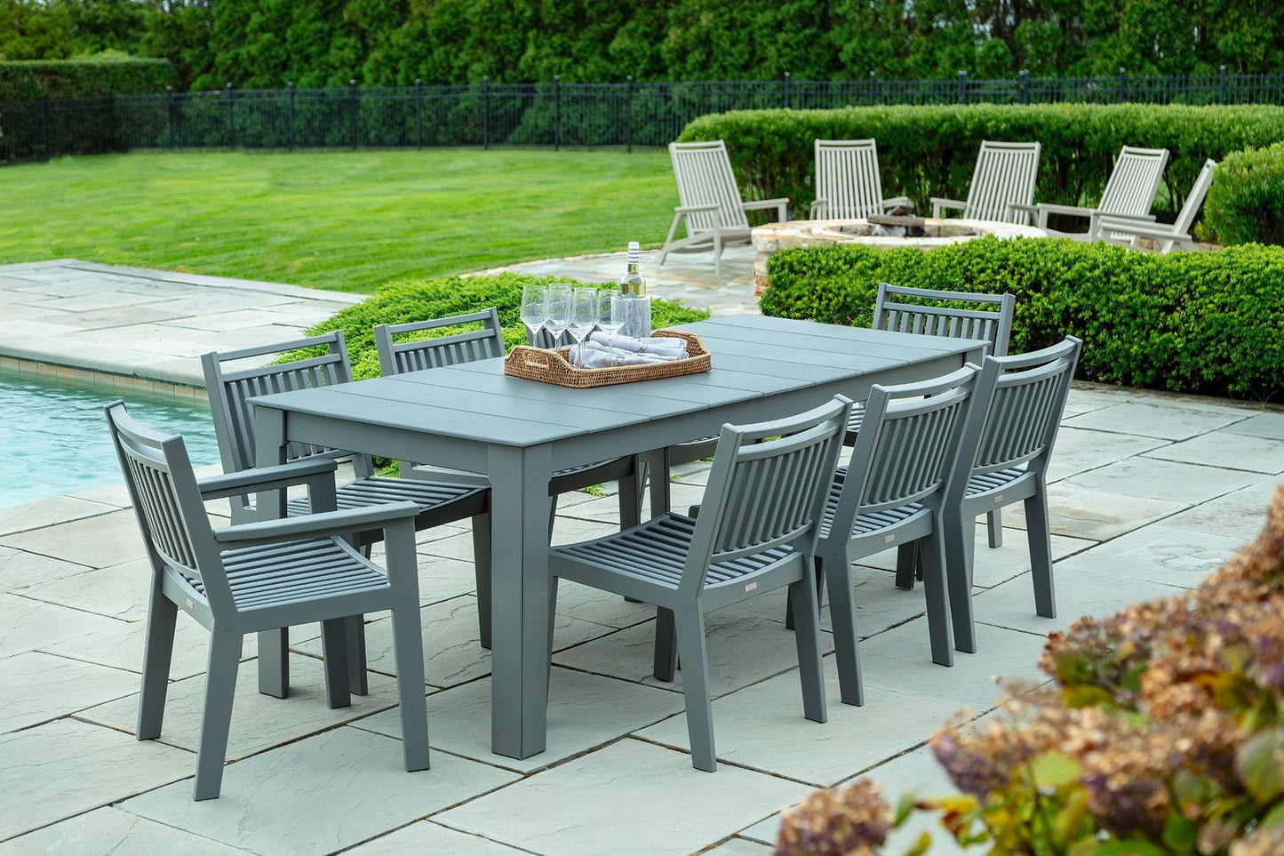 Seaside Casual Recycled Plastic Sur Dining Table 88" x 37" - LEAD TIME TO SHIP 2 TO 4 WEEKS