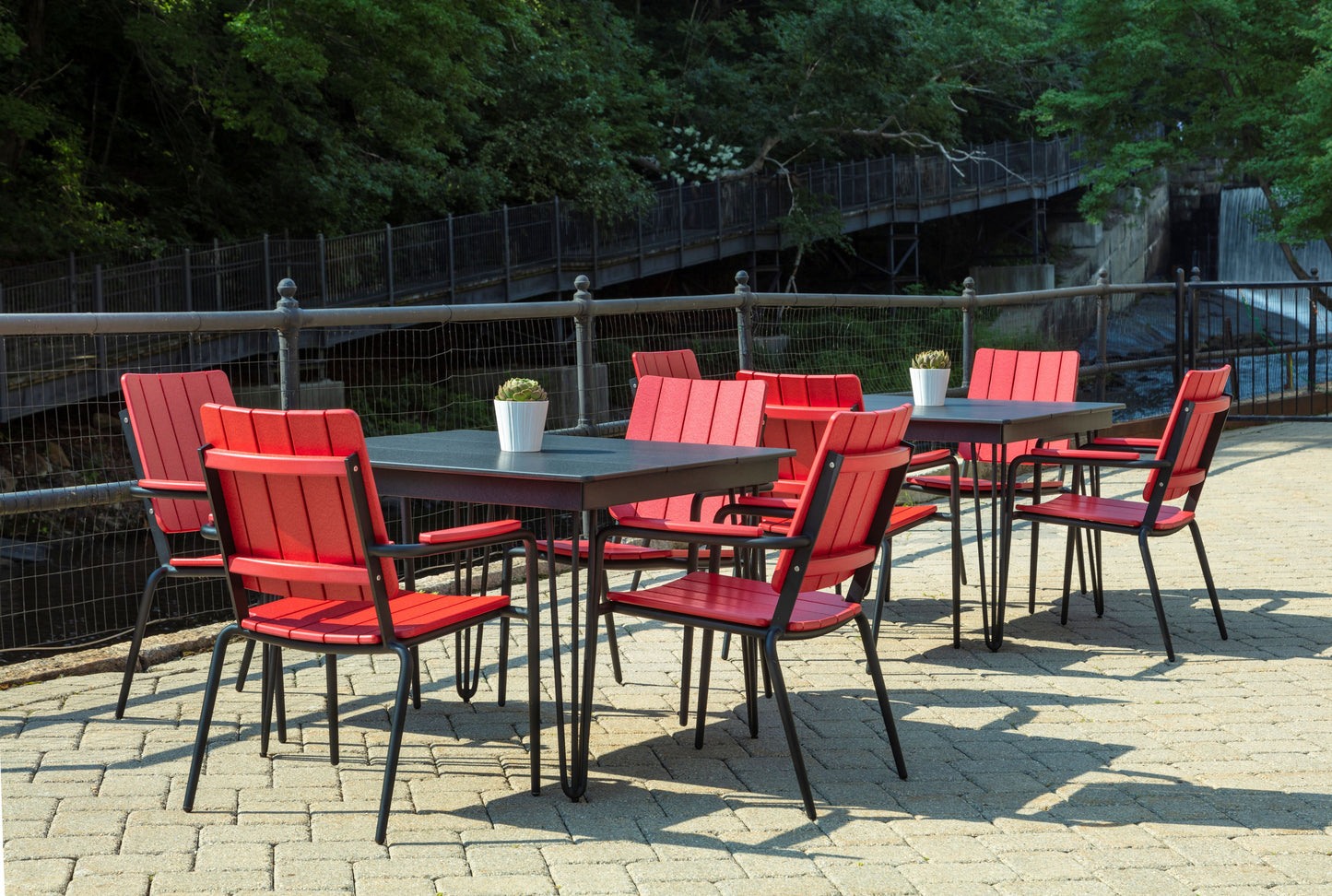 Seaside Casual Recycled Plastic HIP Square Dining Table - LEAD TIME TO SHIP 2 TO 4 WEEKS
