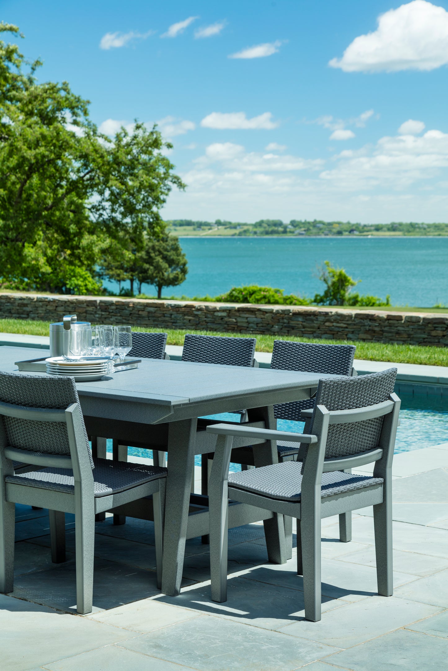 Seaside Casual Recycled Plastic MAD Dining Table 40" x 85" - LEAD TIME TO SHIP 4 TO 6 WEEKS