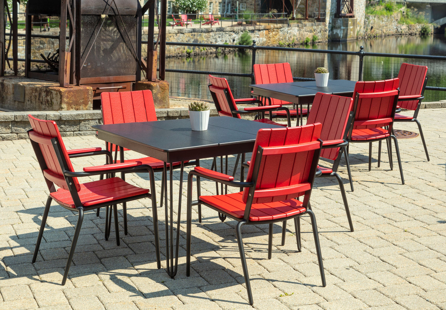 Seaside Casual Recycled Plastic HIP Square Dining Table - LEAD TIME TO SHIP 2 TO 4 WEEKS