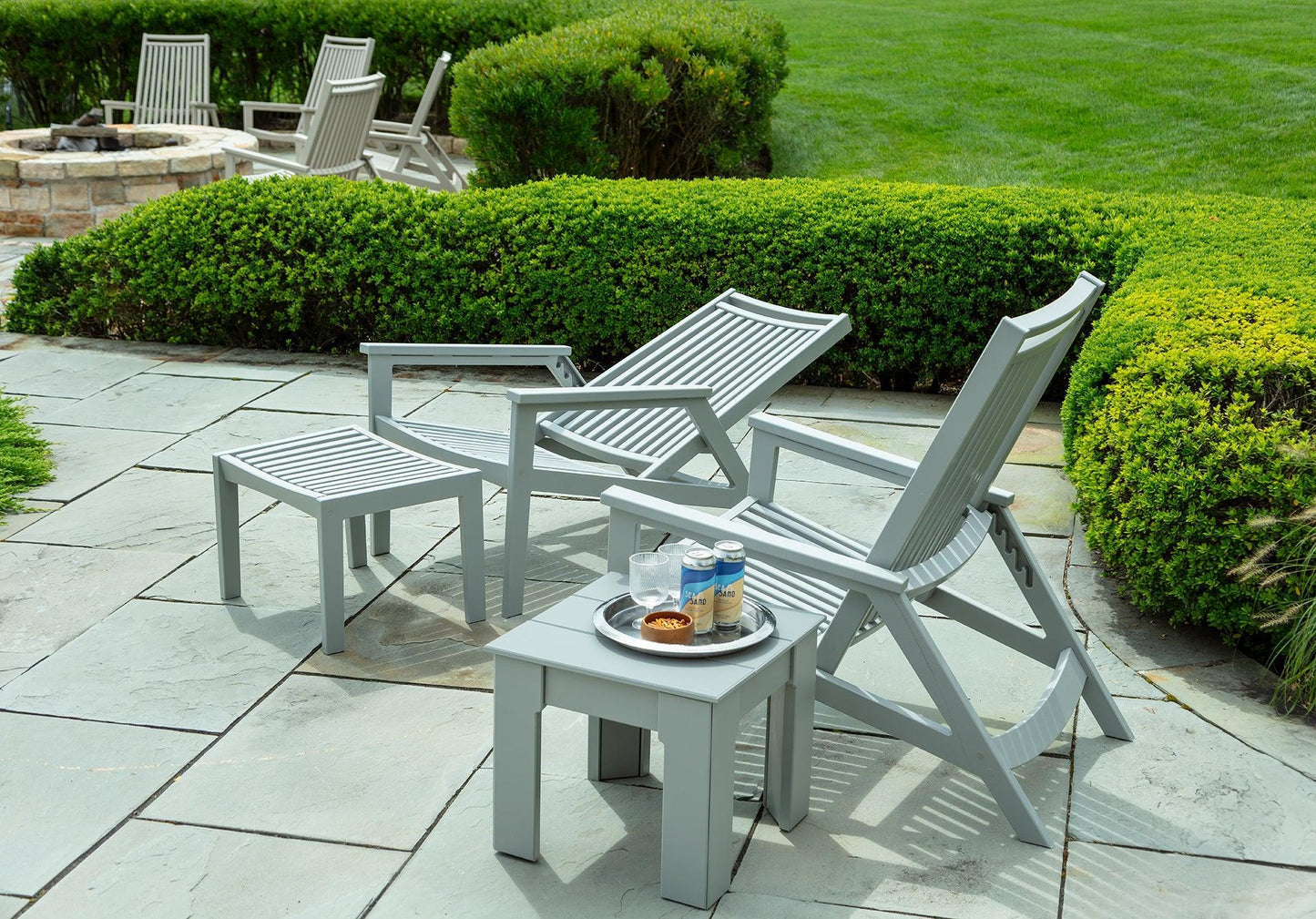 Seaside Casual Recycled Plastic Sur Side Table - LEAD TIME TO SHIP 2 TO 4 WEEKS