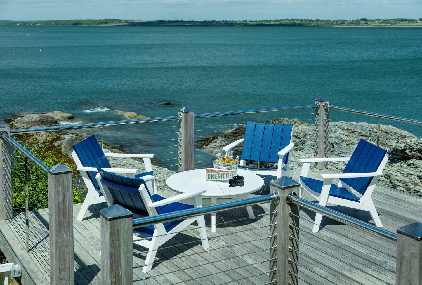 Seaside Casual Recycled Plastic MAD Chat Chair - LEAD TIME TO SHIP 2 TO 4 WEEKS