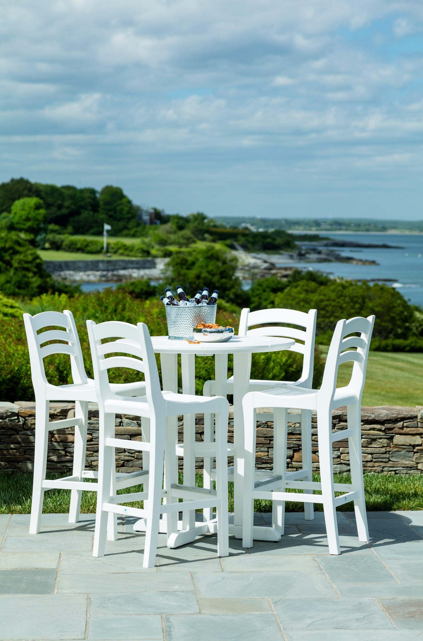 Seaside Casual Recycled Plastic Charleston Balcony Chair (COUNTER HEIGHT) - LEAD TIME TO SHIP 2 TO 4 WEEKS