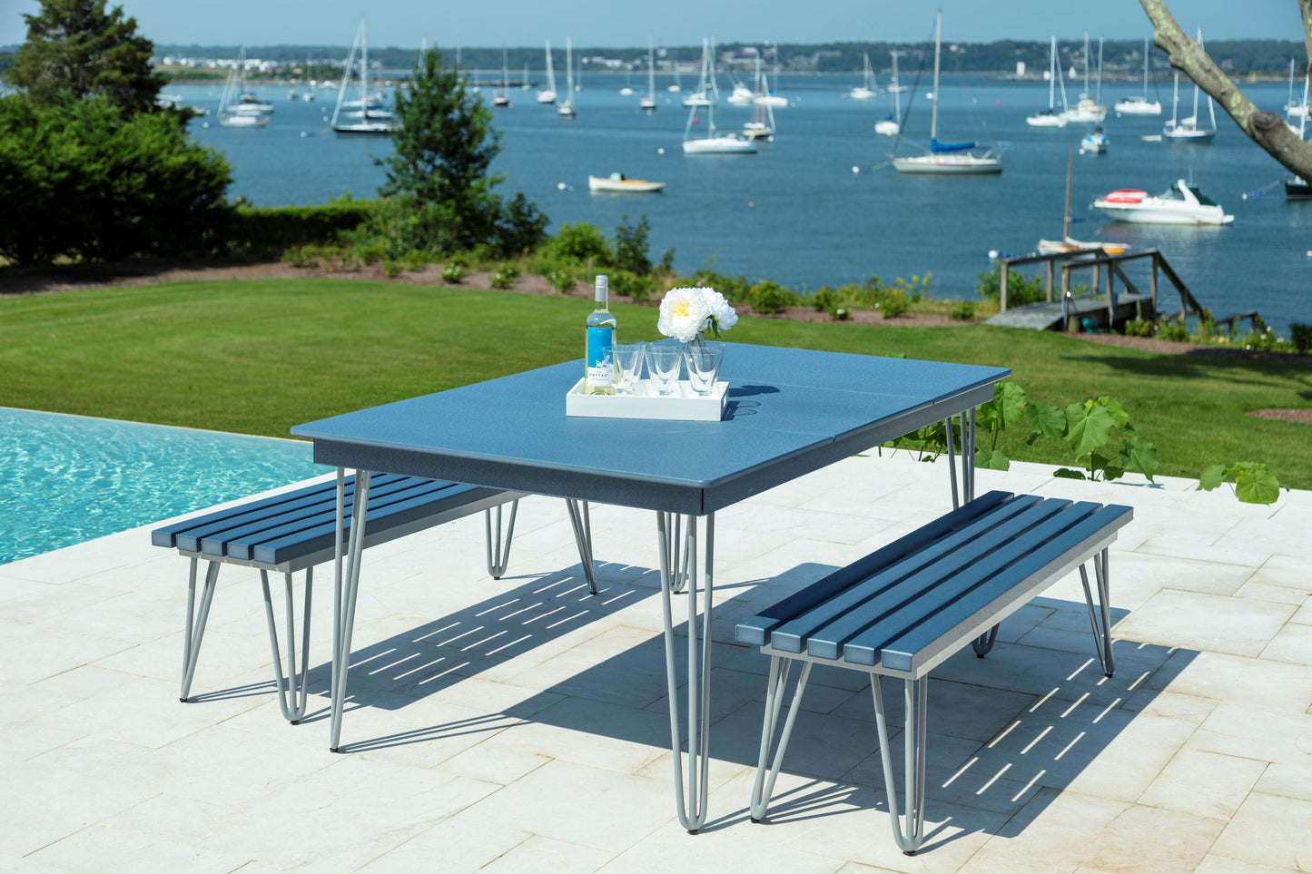 Seaside Casual Recycled Plastic HIP Long Dining Table - LEAD TIME TO SHIP 2 TO 4 WEEKS