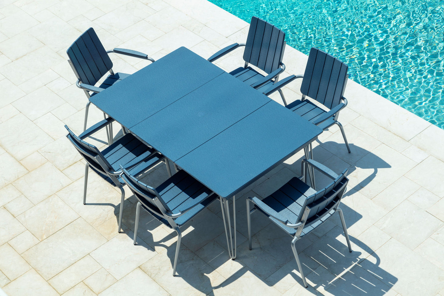 Seaside Casual Recycled Plastic HIP Long Dining Table - LEAD TIME TO SHIP 2 TO 4 WEEKS