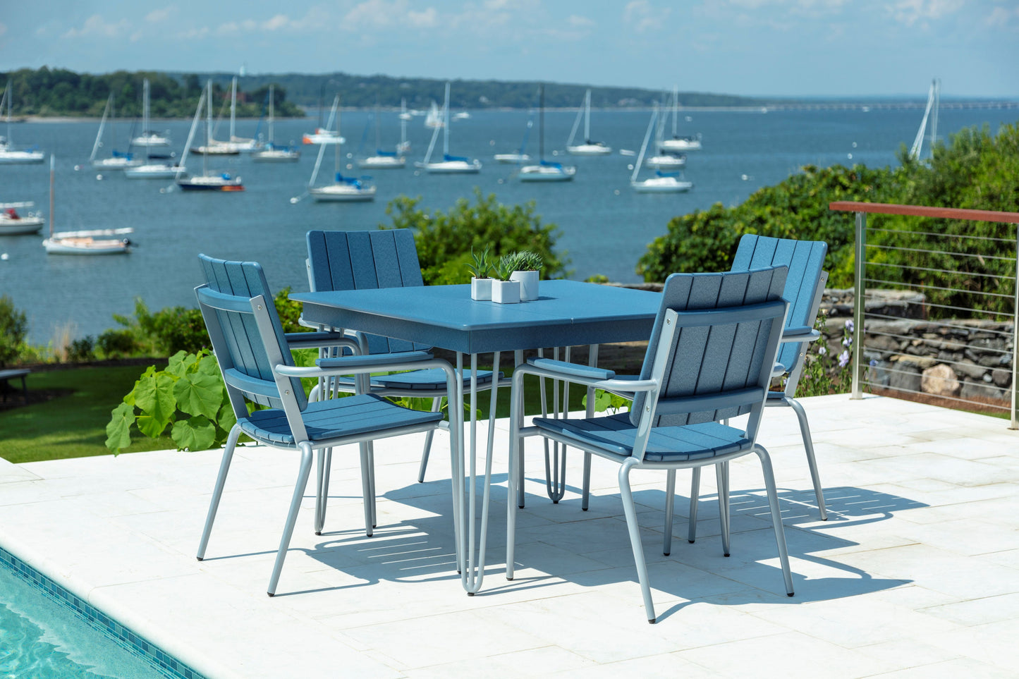Seaside Casual Recycled Plastic HIP Square Dining Table - LEAD TIME TO SHIP 2 TO 4 WEEKS