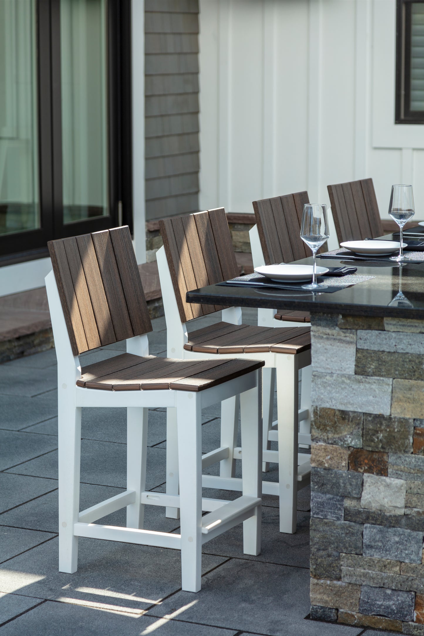 Seaside Casual Recycled Plastic MAD Balcony Side Chair (BAR HEIGHT) - LEAD TIME TO SHIP 2 TO 4 WEEKS