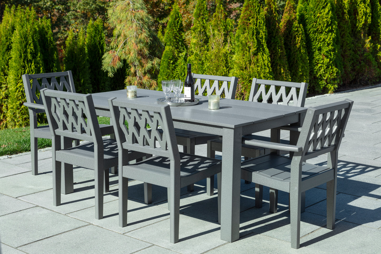 Seaside Casual Recycled Plastic Greenwich Dining Side Chair Diamond - LEAD TIME TO SHIP 2 TO 4 WEEKS