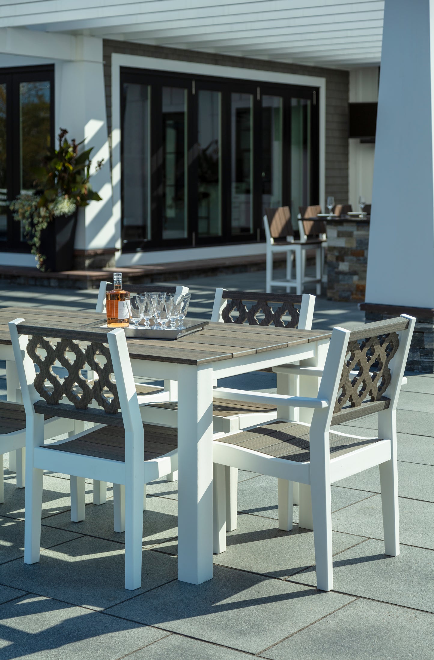 Seaside Casual Recycled Plastic Greenwich Dining Side Chair Provencal - LEAD TIME TO SHIP 2 TO 4 WEEKS
