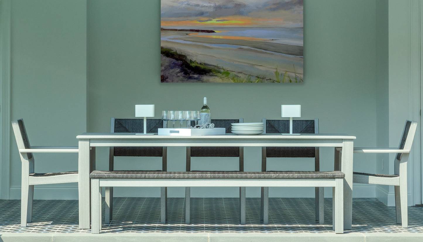 Seaside Casual Recycled Plastic Greenwich Dining Table 35" x 90" - LEAD TIME TO SHIP 2 TO 4 WEEKS