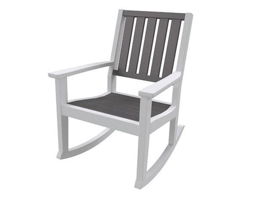 Seaside Casual Recycled Plastic Greenwich Rocking Chair Slatted - LEAD TIME TO SHIP 2 TO 4 WEEKS