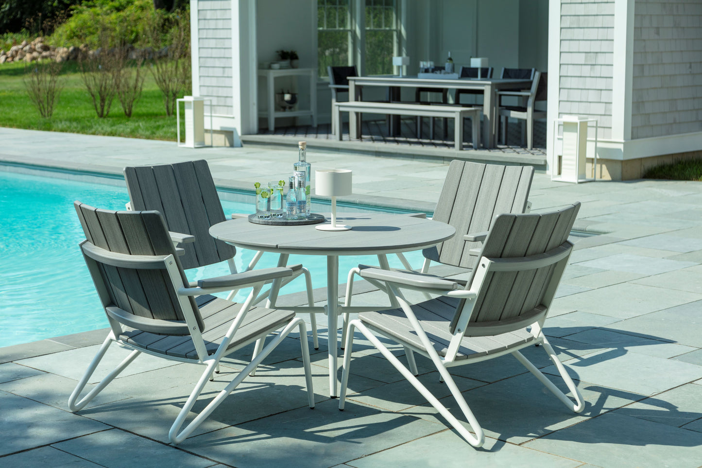 Seaside Casual Recycled Plastic HIP Round Club Table 42" - LEAD TIME TO SHIP 2 TO 4 WEEKS