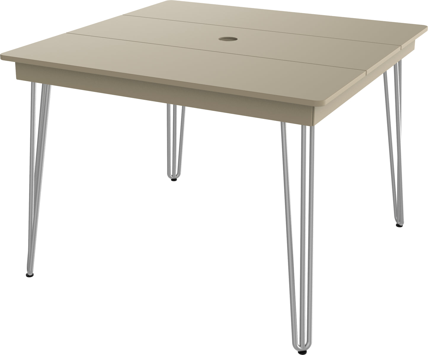 Seaside Casual Recycled Plastic HIP Square Dining Table - LEAD TIME TO SHIP 2 TO 4 WEEKS