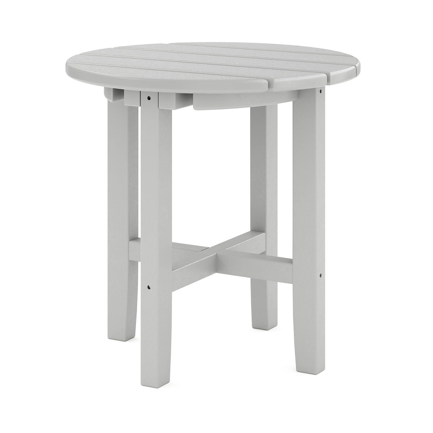 Sopoly 18" Recycled Plastic Classic Round Side Table - LEAD TIME TO SHIP 5 BUSINESS DAYS OR LESS