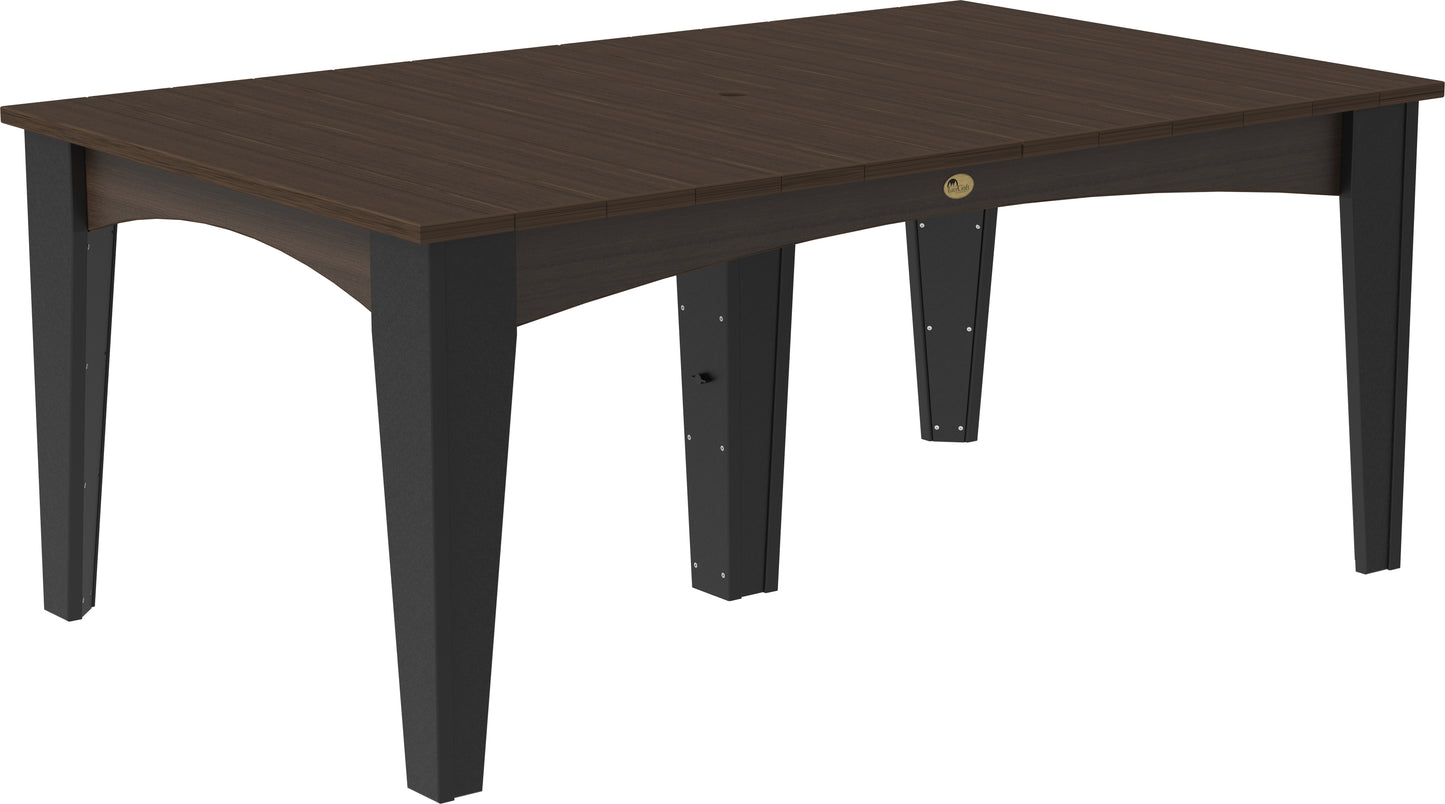 LuxCraft Recycled Plastic 44" x 72" Rectangular Island Dining Height Table - LEAD TIME TO SHIP 3 TO 4 WEEKS