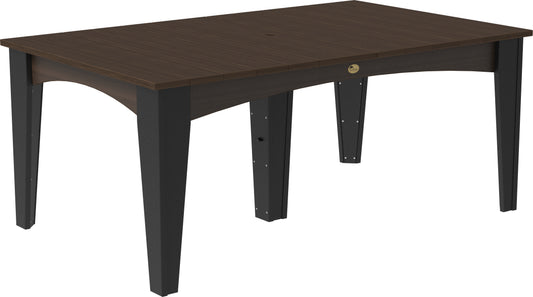 LuxCraft Recycled Plastic 44" x 72" Rectangular Island Dining Height Table - LEAD TIME TO SHIP 3 TO 4 WEEKS