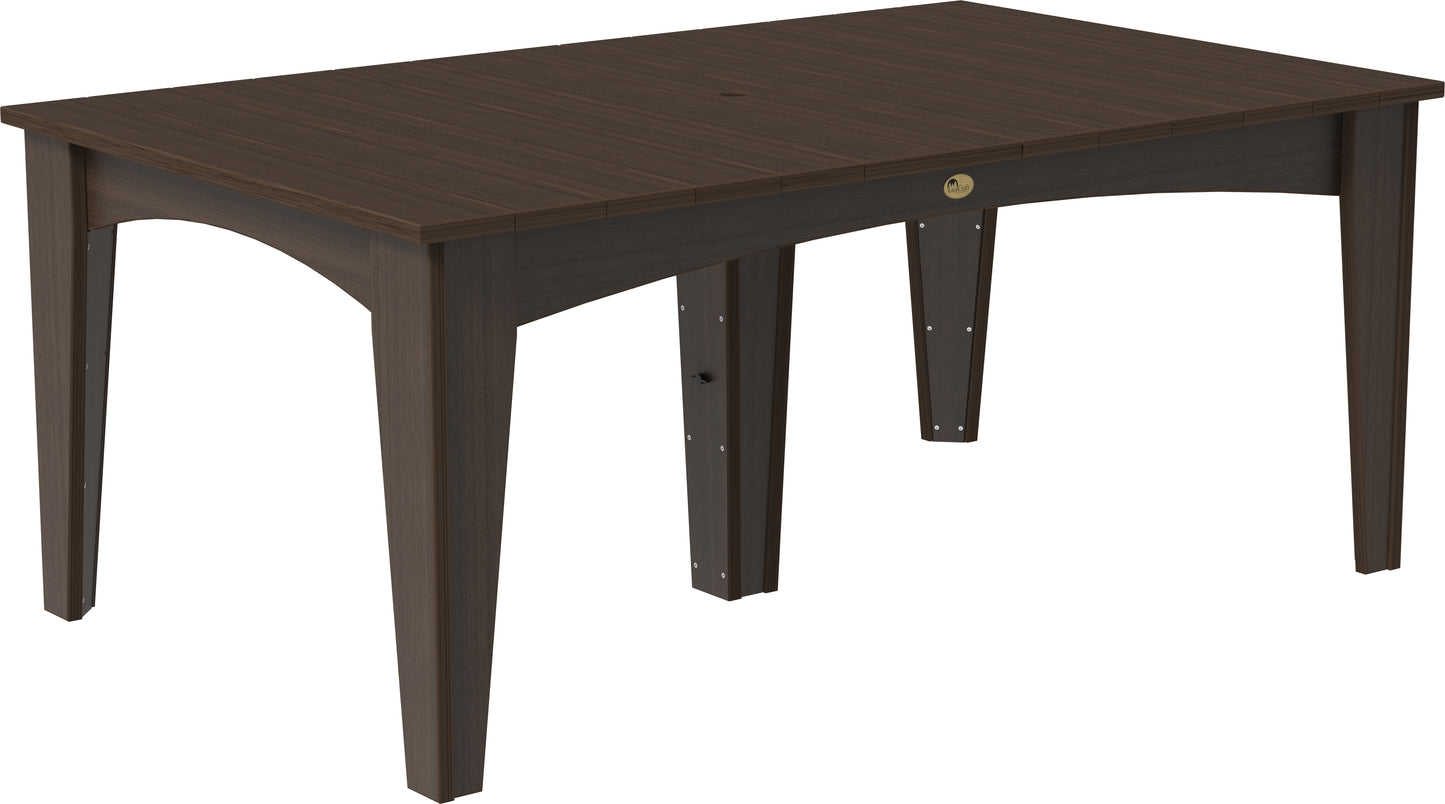 LuxCraft Recycled Plastic 44" x 72" Rectangular Island Dining Height Table - LEAD TIME TO SHIP 3 TO 4 WEEKS