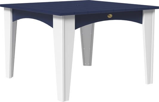 LuxCraft Recycled Plastic 44" Square Island Dining Height Table - LEAD TIME TO SHIP 3 TO 4 WEEKS
