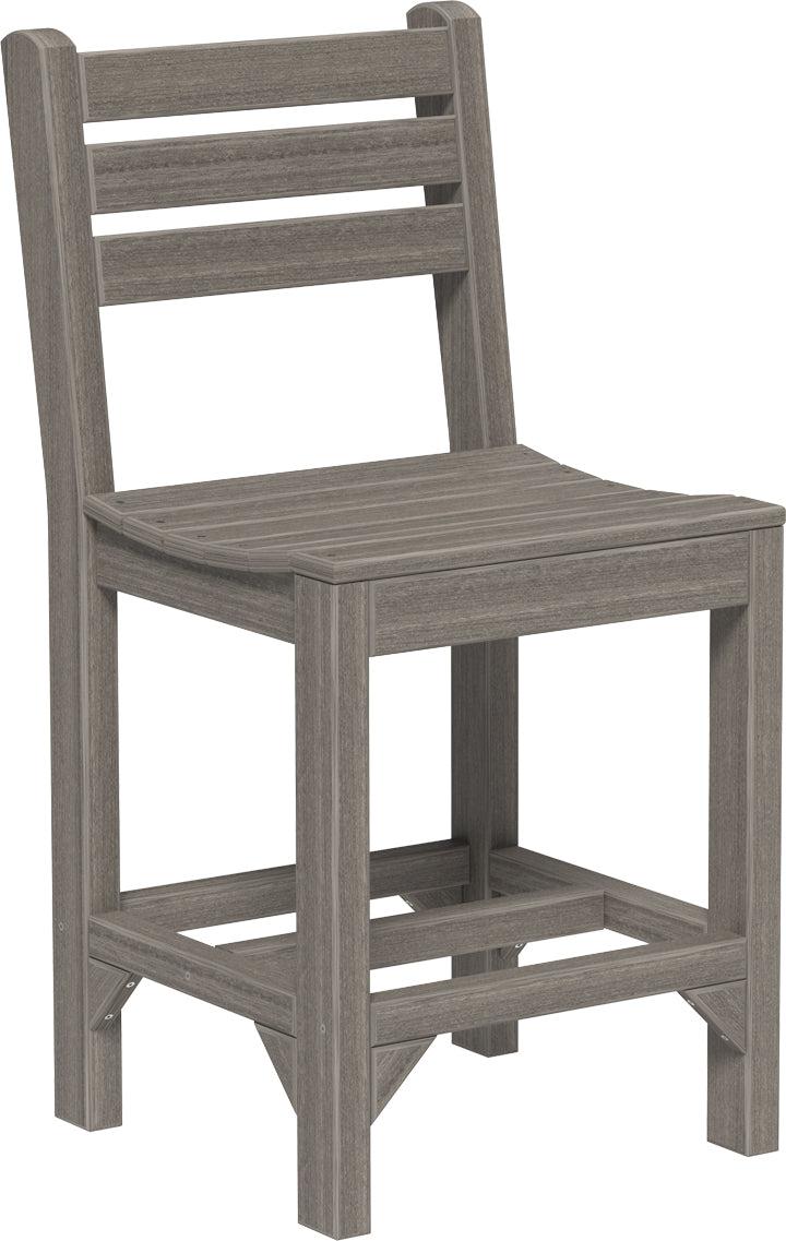 LuxCraft Recycled Plastic Counter Height Island Side Chair - LEAD TIME TO SHIP 3 TO 4 WEEKS