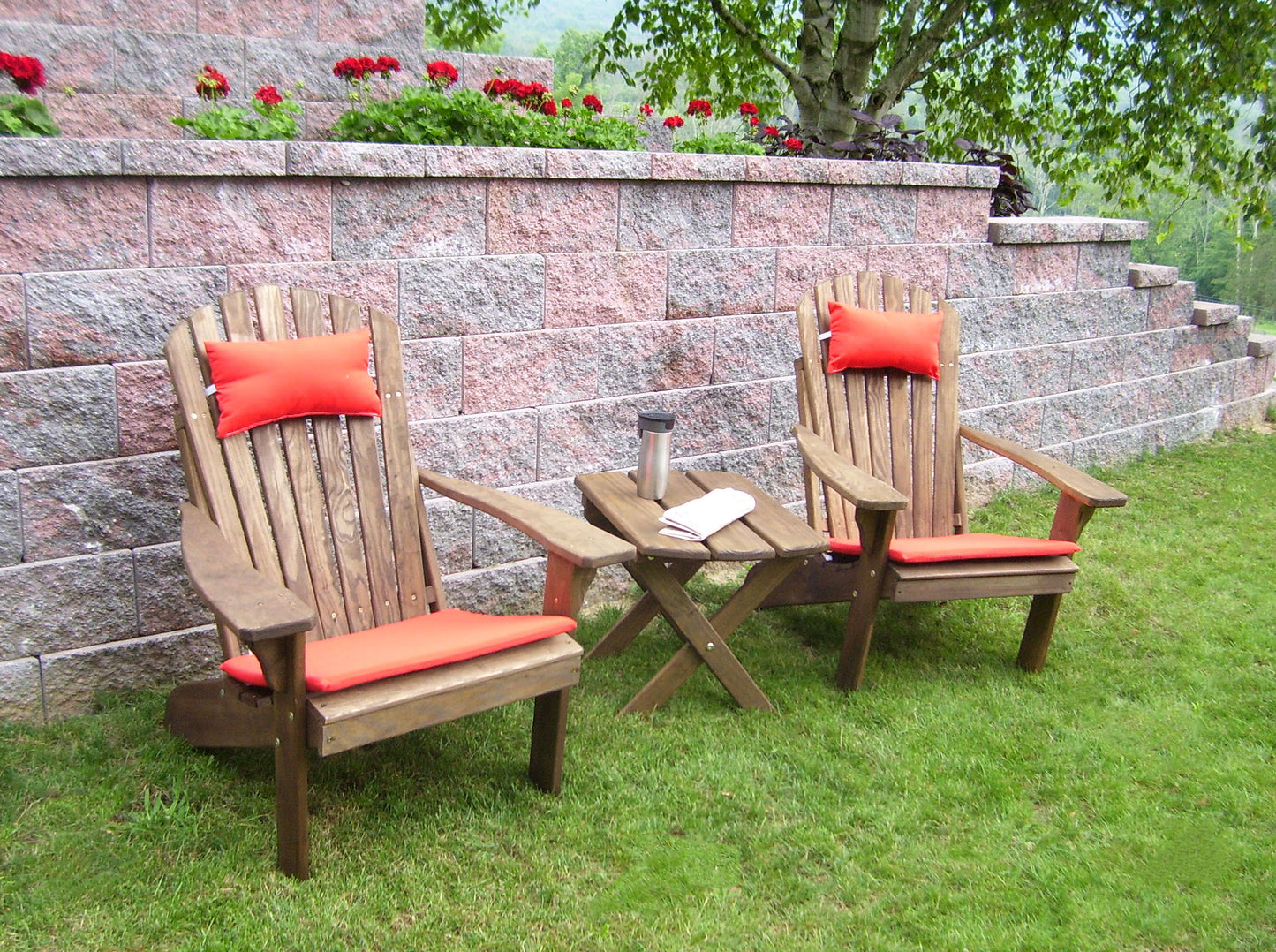 A&L Furniture Co. Amish Made Pressure Treated Fanback Adirondack Chair - LEAD TIME TO SHIP 10 BUSINESS DAYS