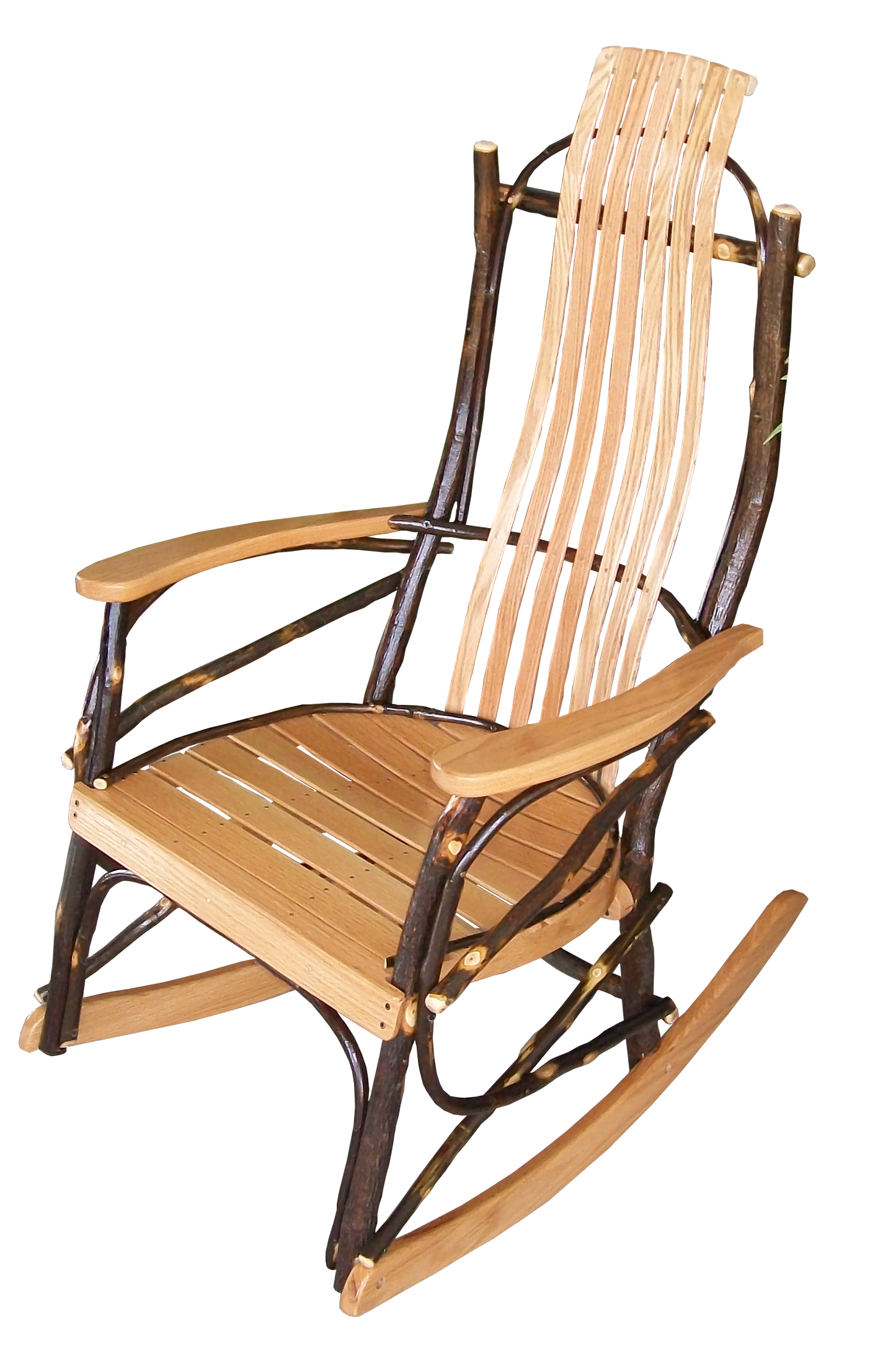 A&L Furniture Co. Timberlux Rustic Hickory 5 Piece Rocking Chair Set - LEAD TIME TO SHIP 10 BUSINESS DAYS