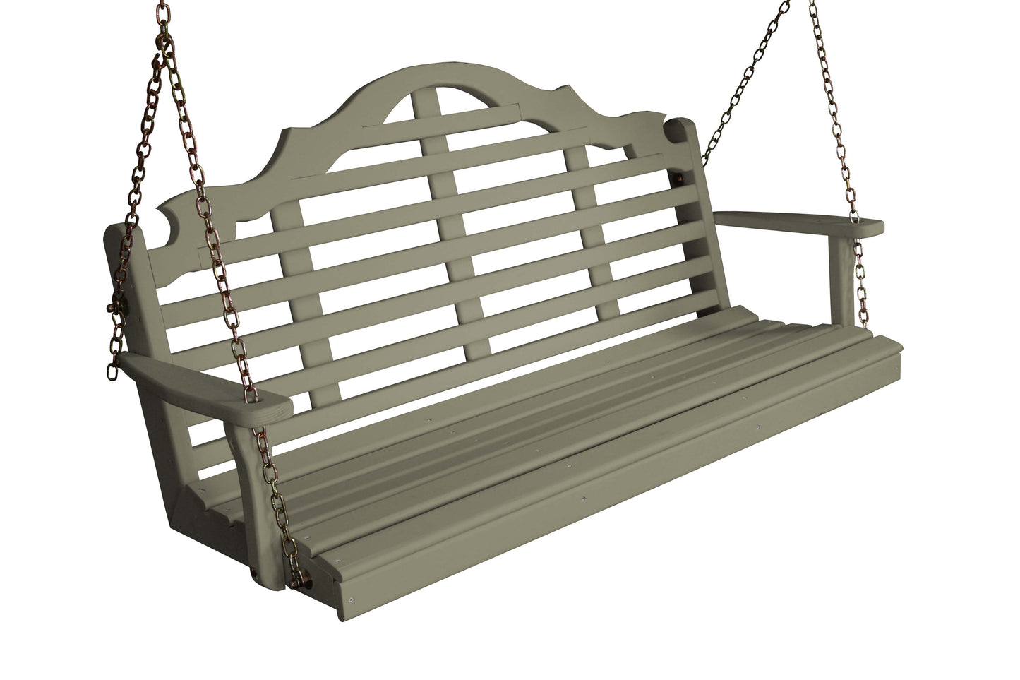 A&L Furniture Marlboro Yellow Pine 4ft Porch Swing - LEAD TIME TO SHIP 10 BUSINESS DAYS