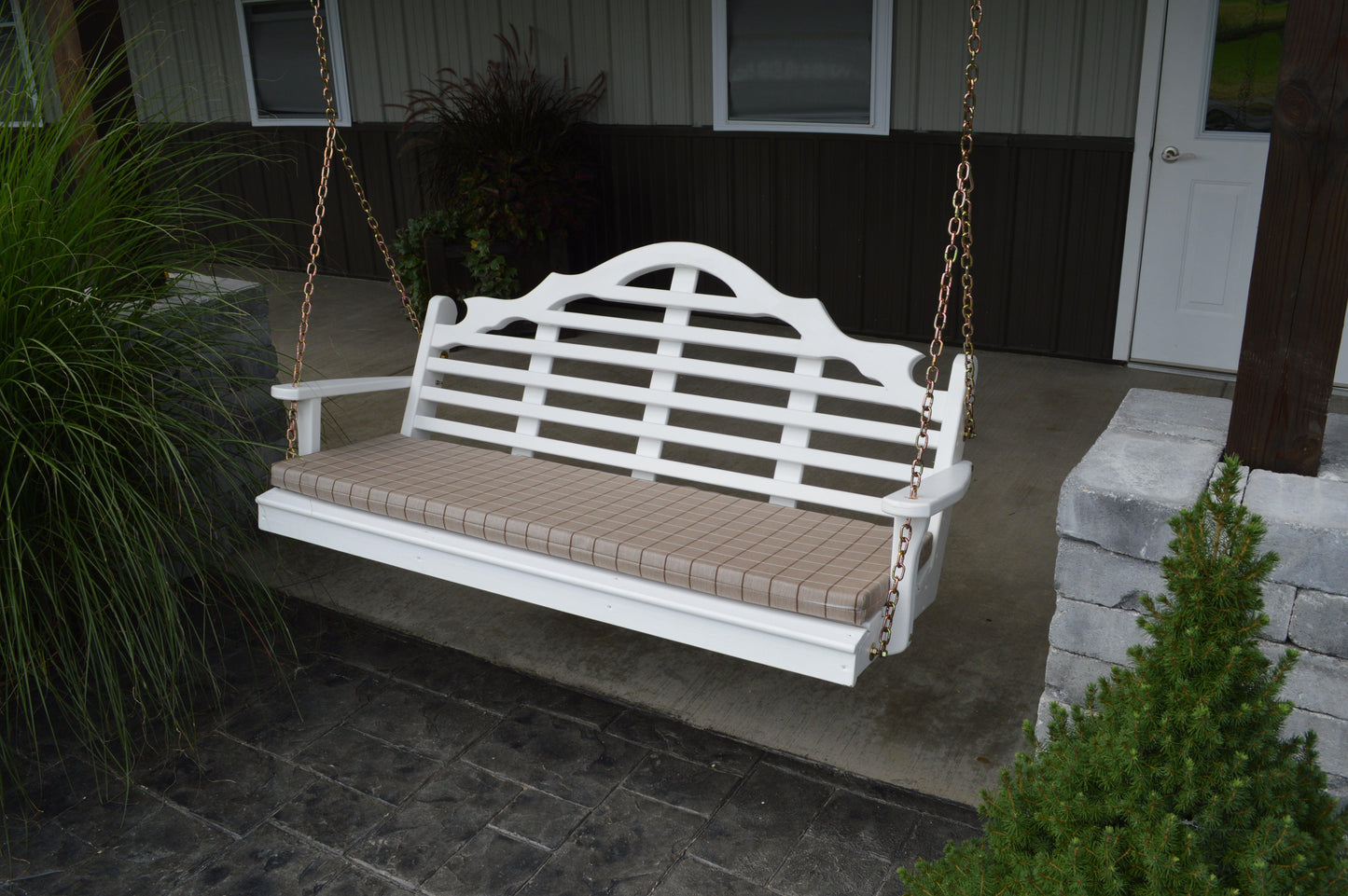 A&L Furniture Marlboro Yellow Pine 4ft Porch Swing - LEAD TIME TO SHIP 10 BUSINESS DAYS