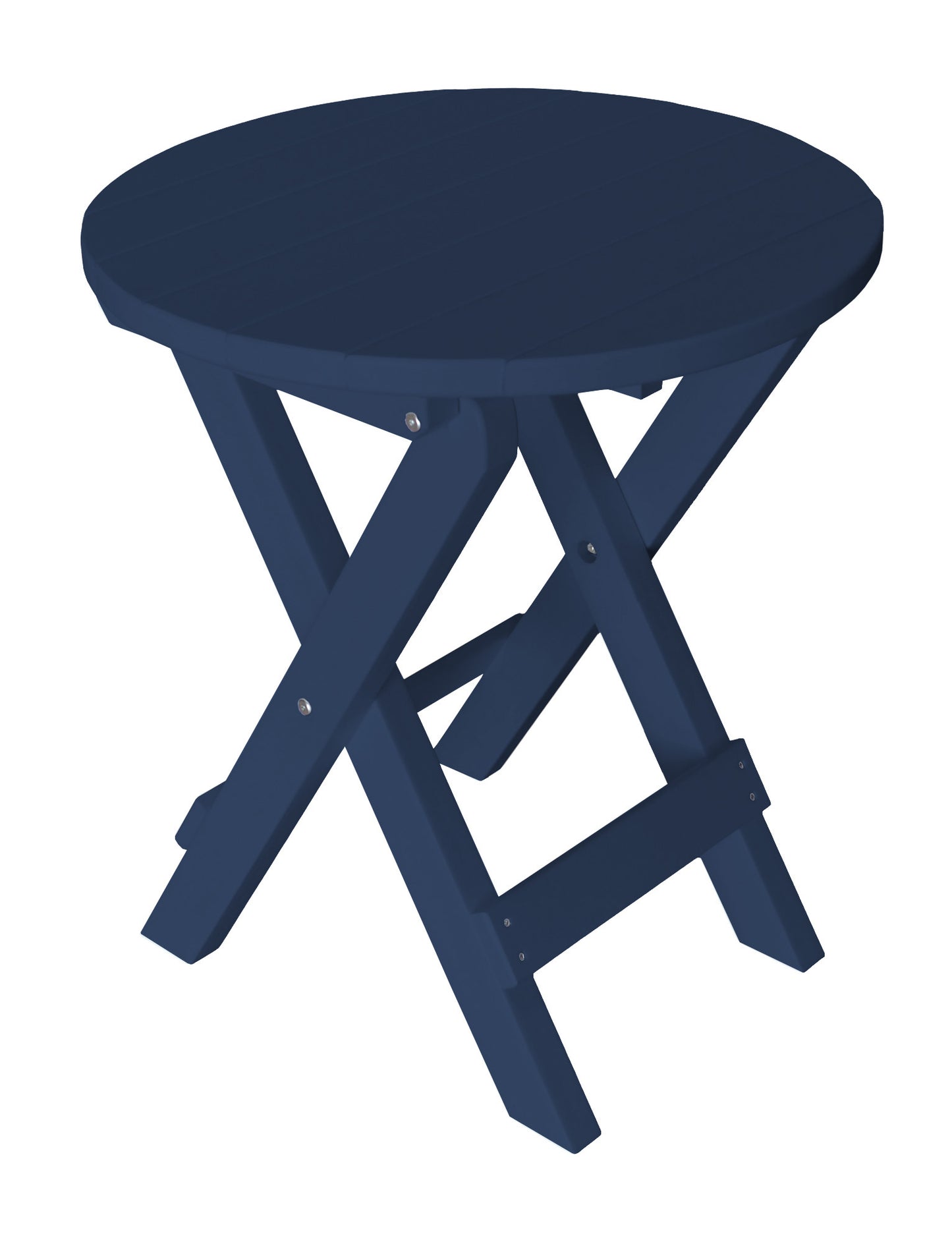 Bryton Park Poly Furniture Recycled Plastic Round Folding Bistro Table - LEAD TIME TO SHIP 10 BUSINESS DAYS