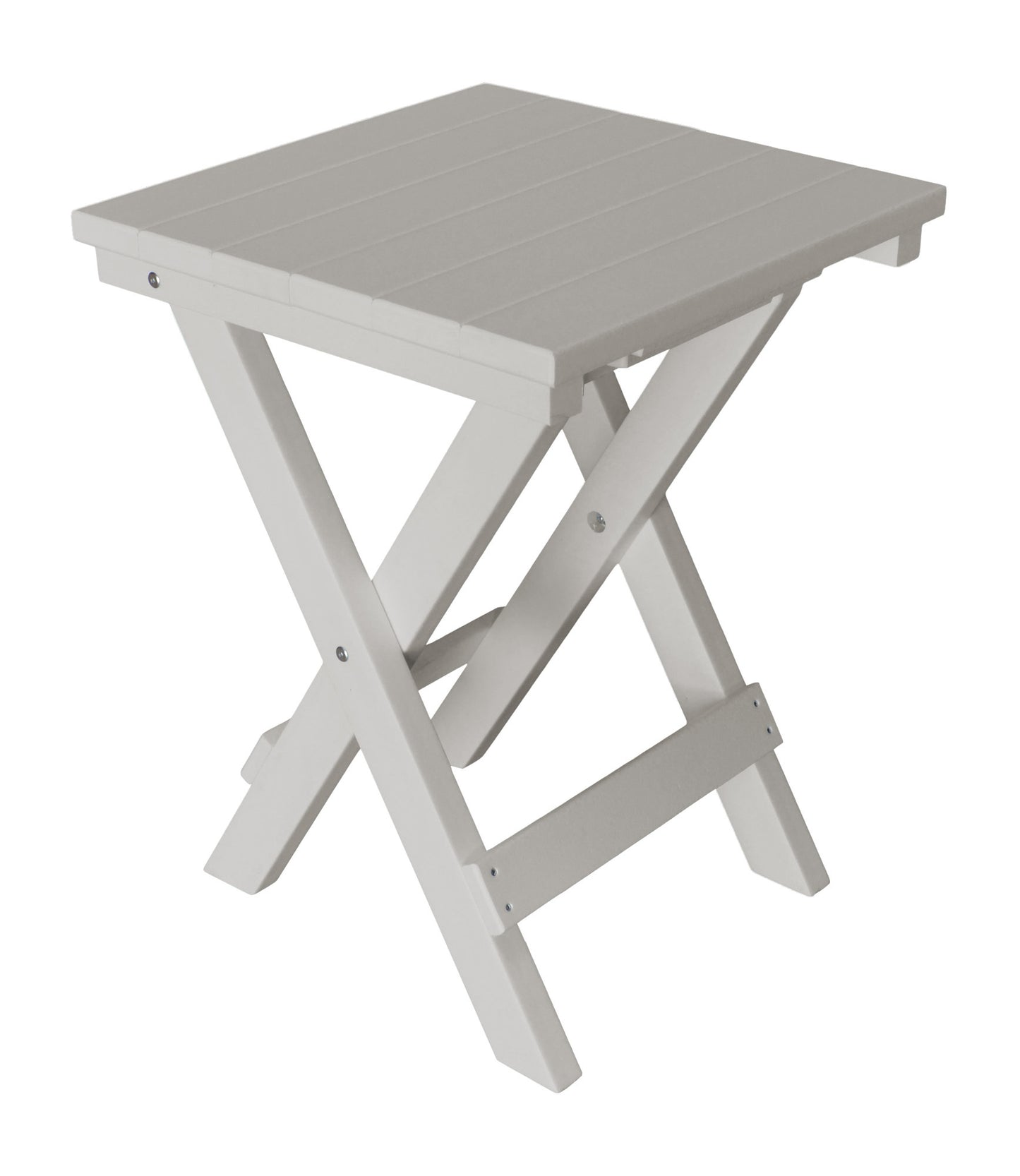 Bryton Park Poly Furniture Recycled Plastic Square Folding Bistro Table - LEAD TIME TO SHIP 10 BUSINESS DAYS