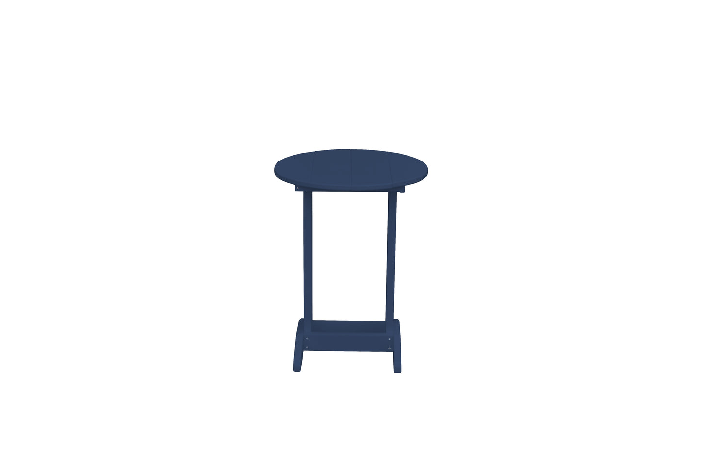 Bryton Park Poly Furniture Recycled Plastic Round Balcony Side Table (PAIRS W/ COUNTER HEIGHT FURNITURE) - LEAD TIME TO SHIP 10 BUSINESS DAYS