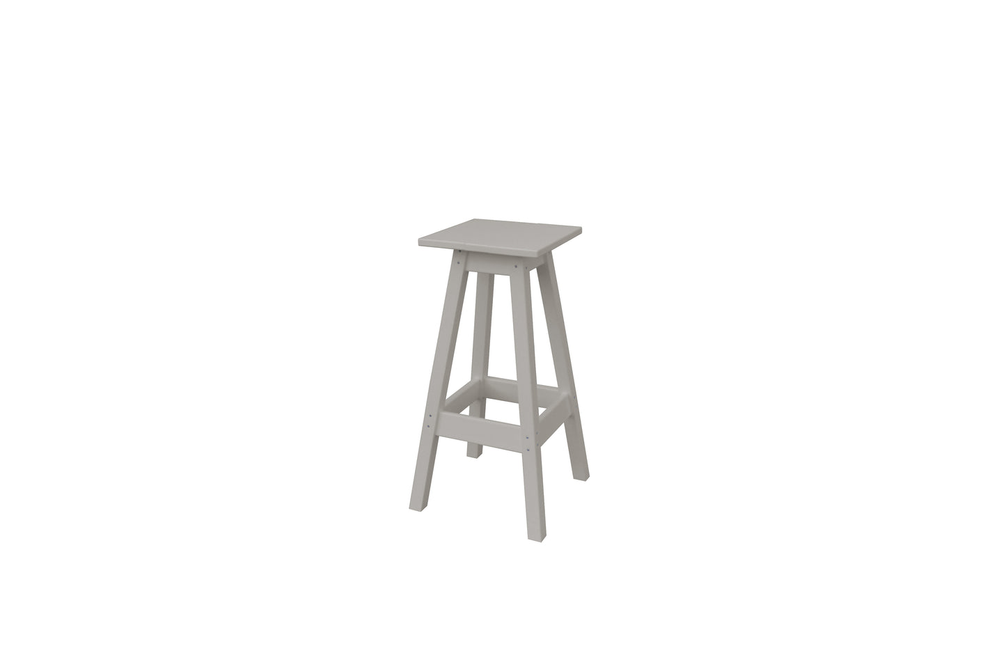 Bryton Park Poly Furniture Recycled Plastic Square Bar Stool - LEAD TIME TO SHIP 10 BUSINESS DAYS