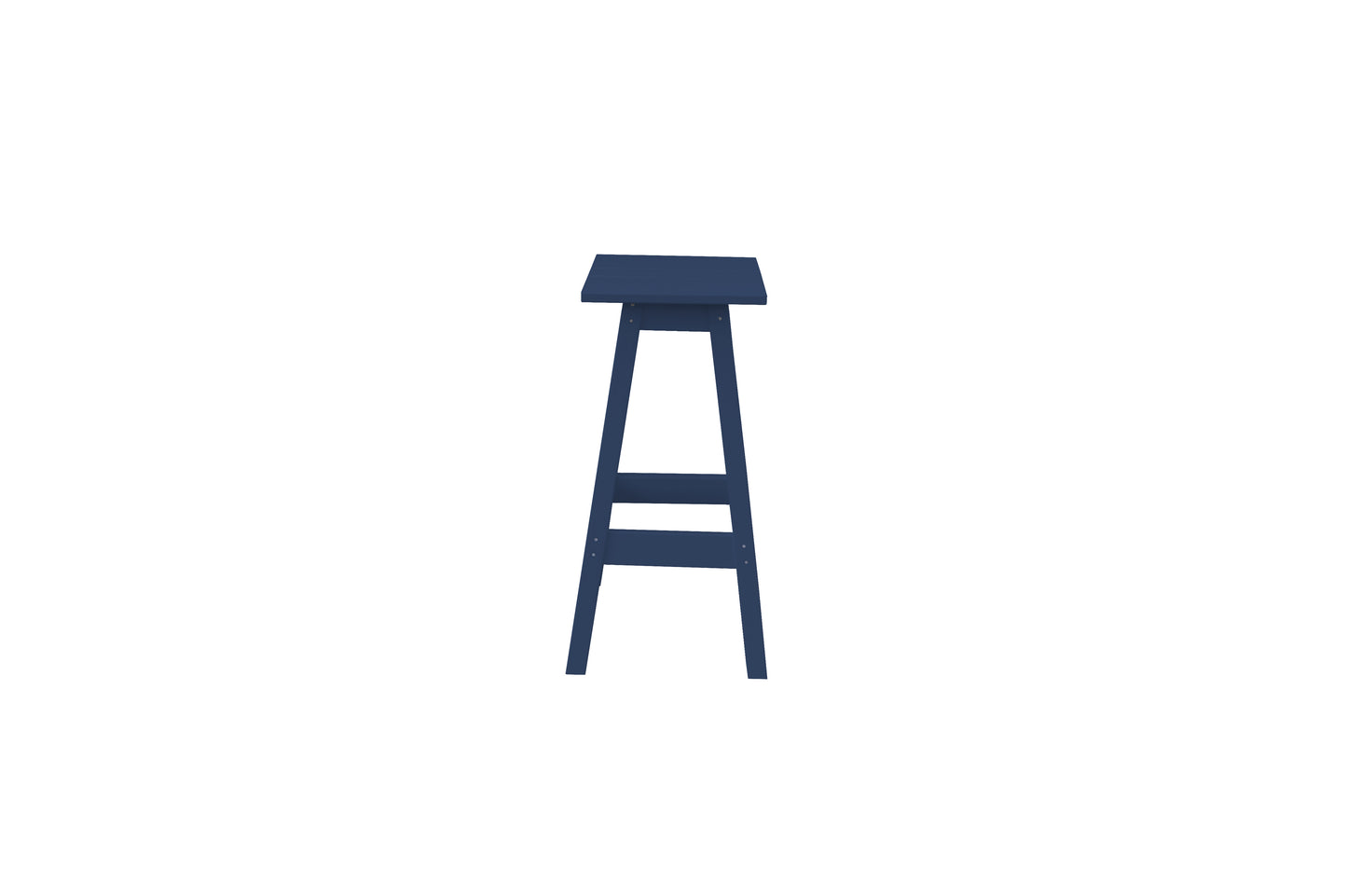 Bryton Park Poly Furniture Recycled Plastic Square Bar Stool - LEAD TIME TO SHIP 10 BUSINESS DAYS